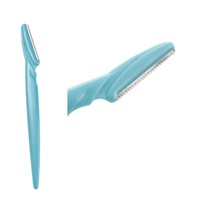 3 sztuk/partia trymer do brwi brwi golarka do włosów Remover Blade bezpieczne Razor depilator twarzy makijaż uroda narzędzia nożyczki brwi 2